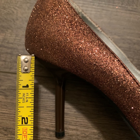 Nevada Bronze Sparkly Stilettos - Picture 13 of 14
